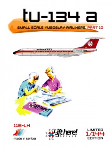 Small scale Yugoslav Airliners part 10: Tupolev Tu134a (Aviogenex) 116LH