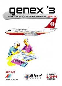 Small scale Yugoslav Airliners part 11: Boeing 737 (Aviogenex) 117LH