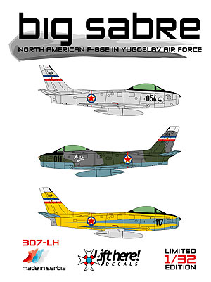 Big Sabre, North American F86E in Yugoslav Air Force  307LH
