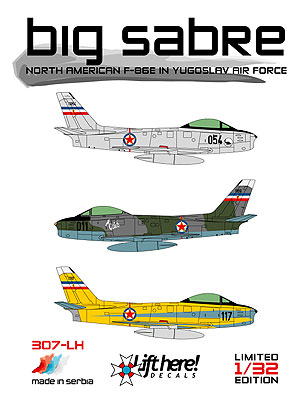 Big Sabre, North American F86E in Yugoslav Air Force 307LH