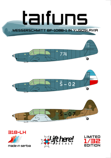 Taifuns, Messerschmitt BF108B-1's in Yugoslavia 318LH
