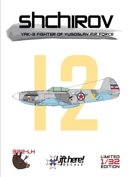 Shchirov, Yak 3 fighter of the Yugoslav Air Force  322LH