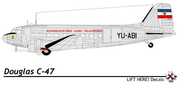 Skytrain, Two Yugoslav DC-3/C-47 Transports (REPRINT) 401LH