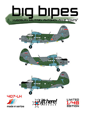 Big Bipes, Yugoslav military antonov AN2 'Colts' 407LH