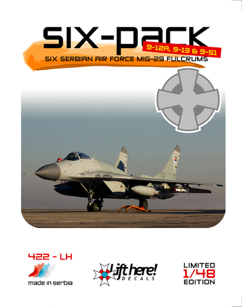 Six Pack, six Serbian MiG29 Fulcrums 422LH