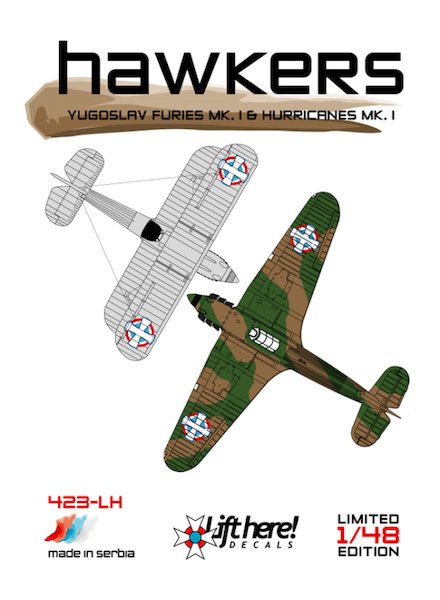 Hawkers, Yugoslav Furies MK1 and Hurricanes Mk1 423LH