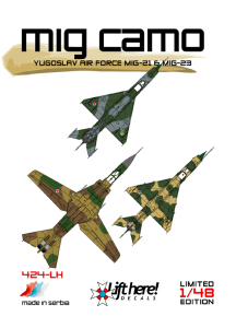 MiG Camo, Yugoslav Air Force Mig21 and MiG23 424LH