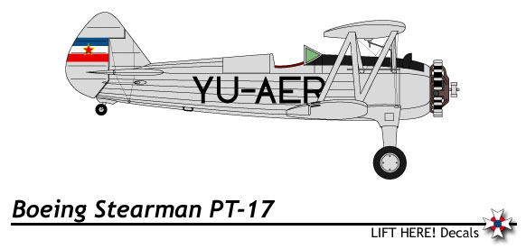 The Bipes Four Yugoslav Civil Biplane Airplanes 741LH