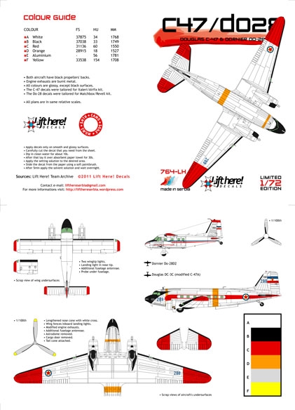 Douglas C47 Dakota / Dornier Do28D Skyservant  764LH