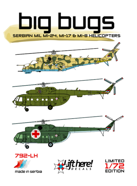 Big Bugs, Serbian Mil Mi24, Mi17 and Mi8 helicopters 792LH