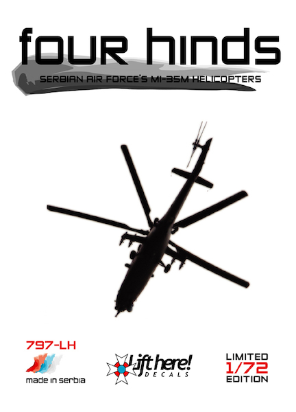 Four Hinds, Serbian Air Force Mi35M helicopters 797LH