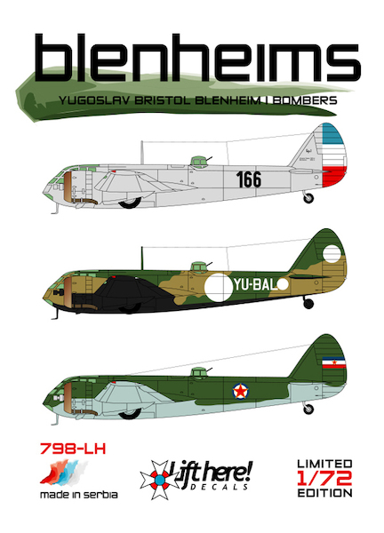 Blenheims! Yugoslav Bristol Blenheim Bombers 798LH