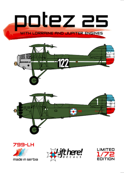 Potez 25 with Lorraine and Jupiter Engines (Yugoslav AF) 799LH