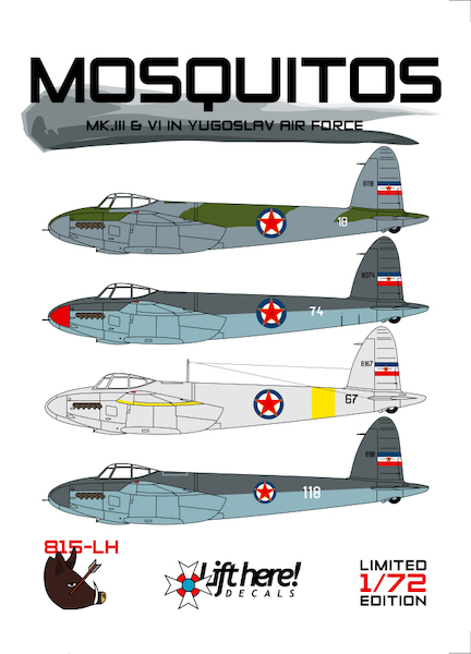 Mosquito's MKIII and MKVI in Yugoslav AF 815LH