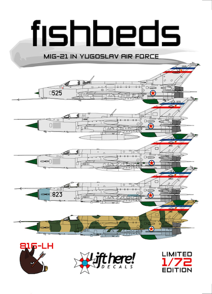 Fishbeds, MiG21's in Yugoslav AF  816LH