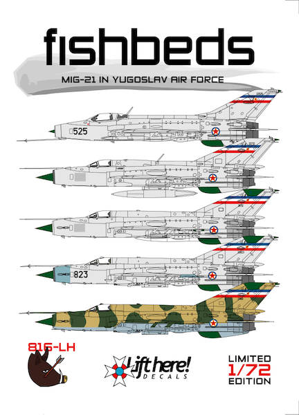 Fishbeds, MiG21's in Yugoslav AF 816LH