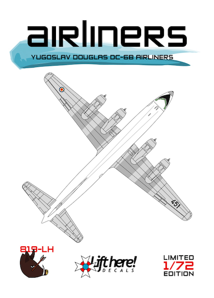 Airliners, Yugoslav Douglas DC6B Airliners (JAT and Yugoslav Air Force) 819LH