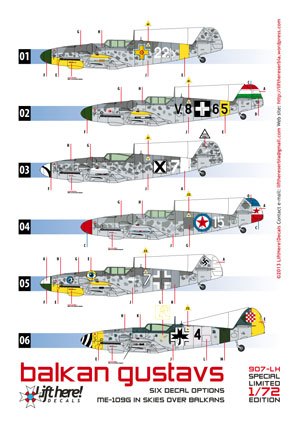 Balkan Gustavs, Me109G in Skies over Balkan (6) 907LH