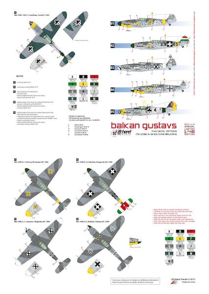 Balkan Gustafs Messerschmitt BF109G-6 over the Balkan (5) 911LH