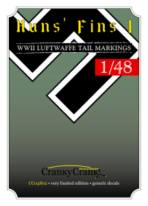 Huns' fins 1, WWII Luftwaffe Tail markings CC4802
