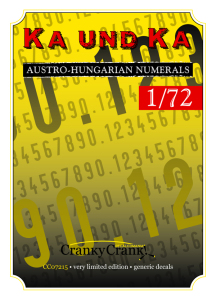 Ka und Ka Austro-Hungarian Numerals CC72015