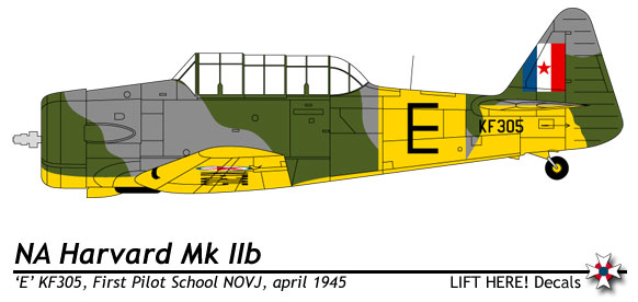 NOVJ Sqns (Yugoslav Partisan Hurricane MKIIc and Harvard MKIIb)  N-48LH