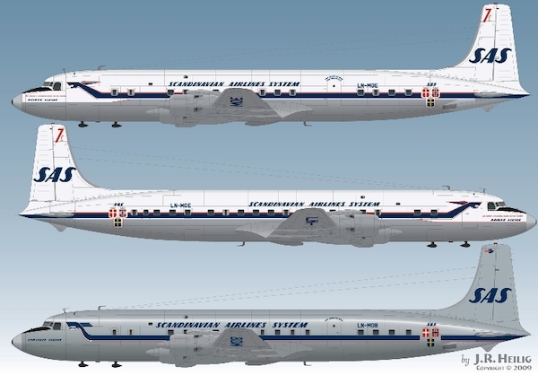 Douglas DC-7C (SAS)  LN122-LE01