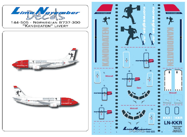 Boeing 737-400 (Norwegian "kandidaten") ln144-505
