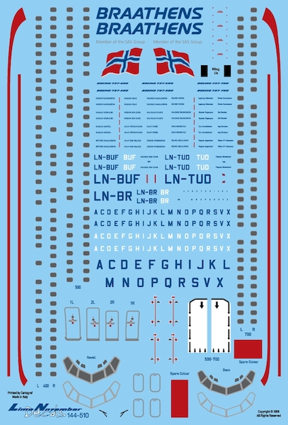 Boeing 737-400/500/700 (Braathens final cs)  LN144-510
