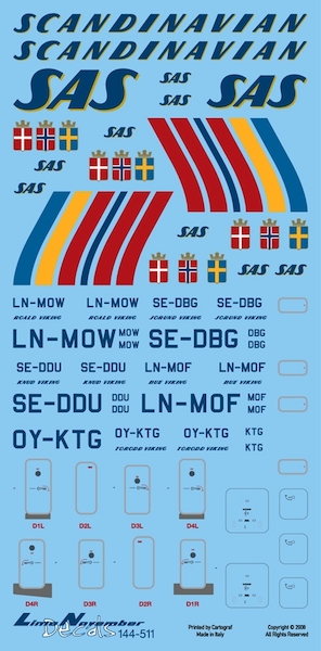 Douglas DC8 (SAS Final colours) LN144-511