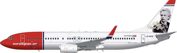 Boeing 737-800 (Norwegian LN-NOB 'Edvard Grieg' tail) LN144-515