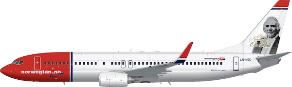 Boeing 737-800 (Norwegian LN-NOC 'Ole Bull' tail) LN144-516