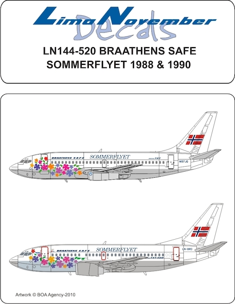 Boeing 737-200/300 (Braathens SAFE "Sommerfly")  LN144-520