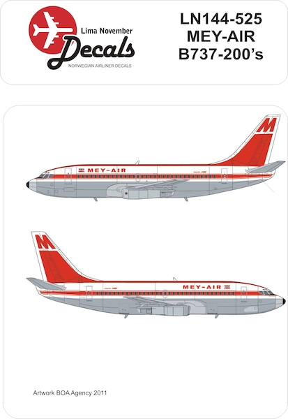 Boeing 737-200 (Mey-Air)  ln144-525