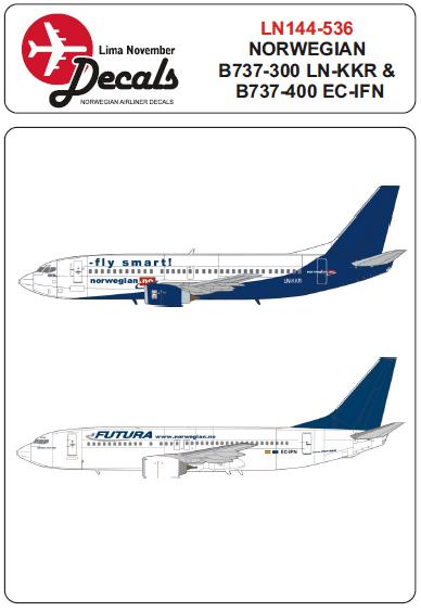 Boeing 737-300 (Norwegian)  ln144-536