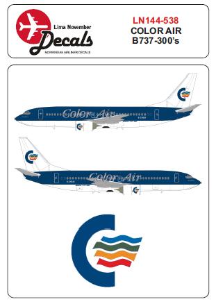 Boeing 737-300 (Color Air) ln144-538