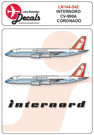 Convair CV990A Coronado (Internord) ln144-542