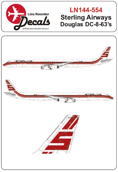 Douglas DC8-63 (Sterling)  LN144-554