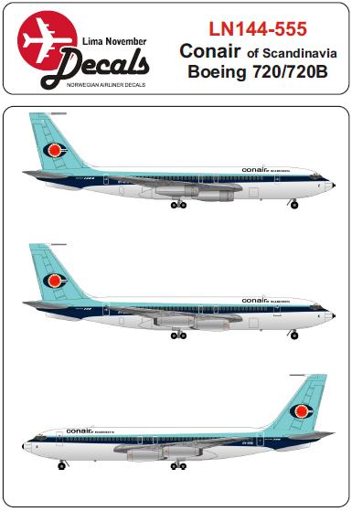 Boeing 720/720B's (Conair of Scandinavia) LN144-555