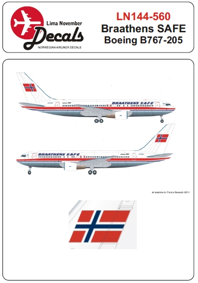 Boeing 767-205 (Braathens SAFE)  LN144-560