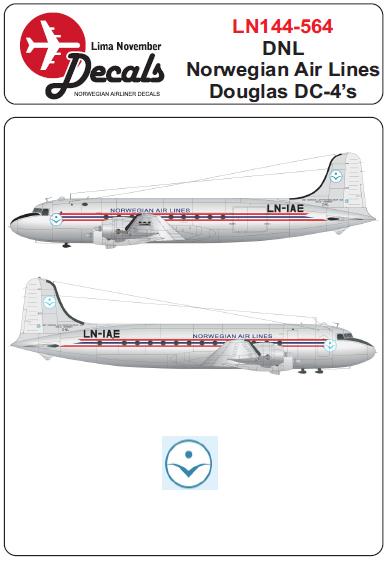 Douglas DC4 (DNL Norwegian Air Lines)  LN144-564