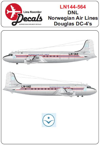 Douglas DC4 (DNL Norwegian Air Lines) LN144-564