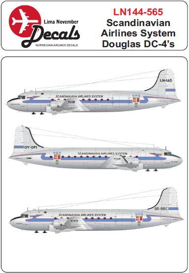 Douglas DC4 (SAS first scheme)  LN144-565
