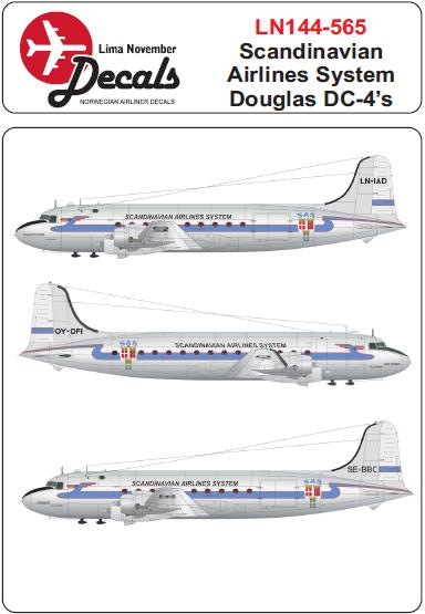 Douglas DC4 (SAS first scheme) LN144-565