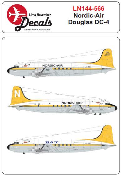 Douglas DC4 (Nordic Air/Bergen Air Transport) LN144-566
