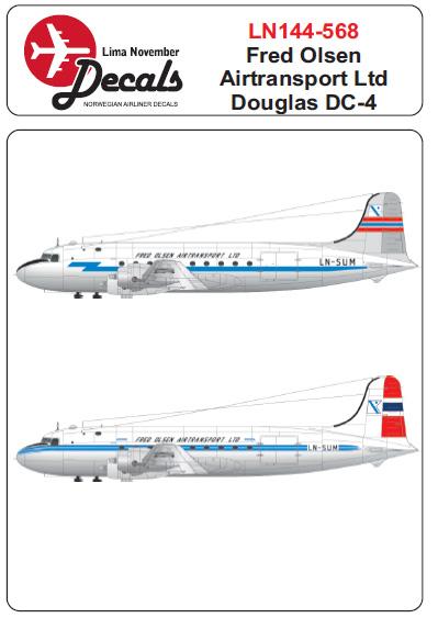 Douglas DC4 (Fred OIsen) LN144-568
