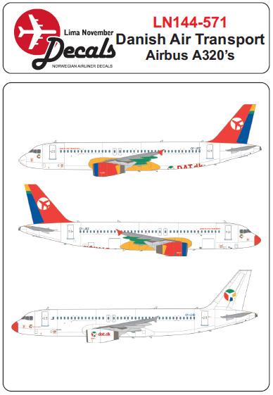 Airbus A320 (DAT Danish Air Transport)  LN144-571