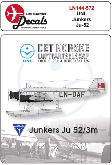 Junkers Ju-52 (DNL, Det Norske Luftfartselskap) LN144-572