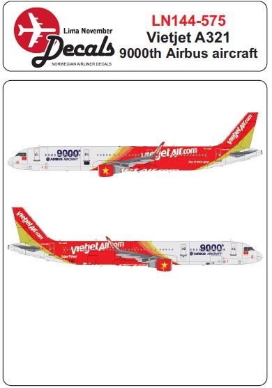 Airbus A320 (Vietjet VN-A651 9000th Airbus Aircraft colours) LN144-575