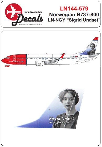 Boeing 737-800 (Norwegian LN-NGY Sigrid Undset) LN144-579